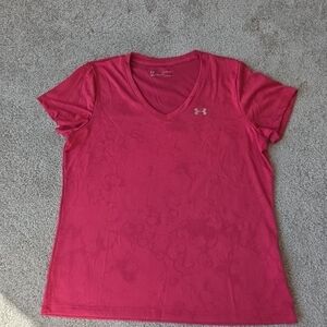 Under Armour Women's Bright Pink Short Sleeve Tee
